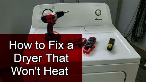 How to fix Amana dryer with no heat (Pt.1) YouTube
